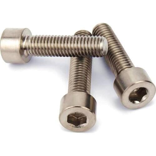 M8 M10 DIN912 GR2 Titanium Hexagon Head Socket Cap Screws
