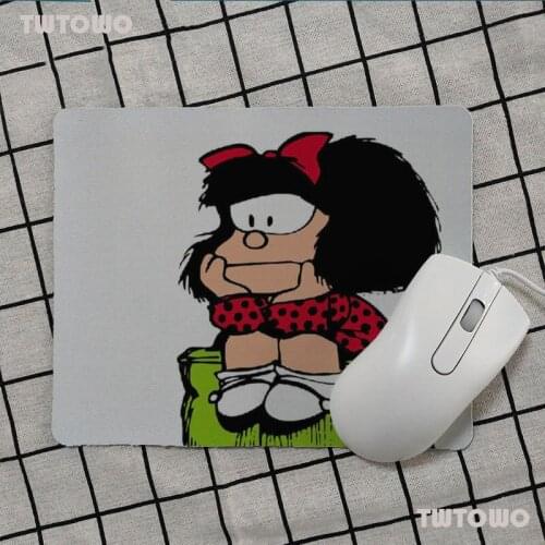 Naughty Mafalda Small Mouse Pad PC Computer Mat Smooth Writing Pad Desktops Mate Gaming Mouse Pad Anime Mouse Pad