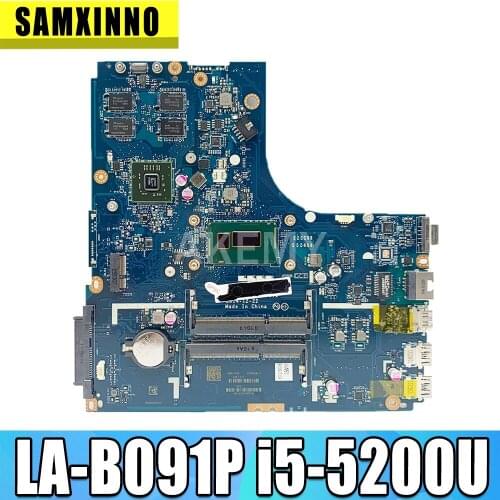 New Mainboard For Lenovo Ideapad B50-70 Laptop Motherboard ZIWB2/ZIWB3/ZIWE1 LA-B091P i5-5200U 2GB GPU