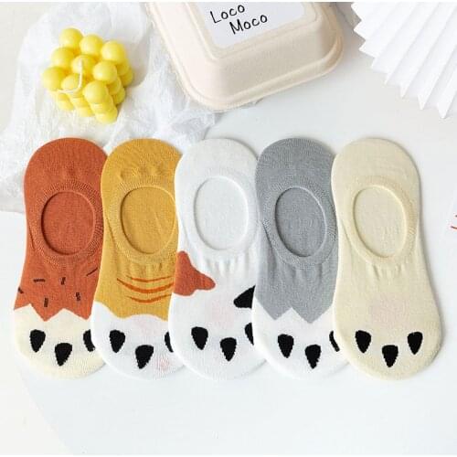 New Arrivals 1 Pair Cotton Short Socks Female Kawaii Low Tube socks Summer Cat Claws Cute Thin Ankle Socks Calcetines Mujer Sox