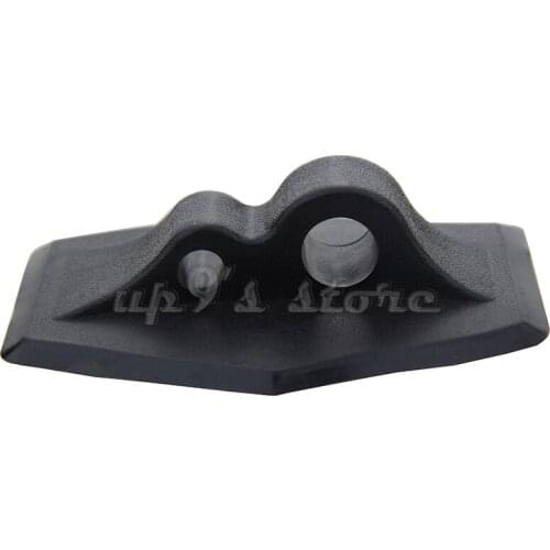 2pcs Double Hole Rope Buckle Grey/Black for Kayak Inflatable Boat Raft Dinghy Boat Accessories