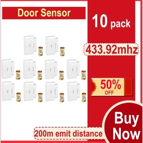 Qolelarm 4/10pcs each lot aliexpress free shipping door window alarm wireless 433mhz contact magnetical door sensor alarm home