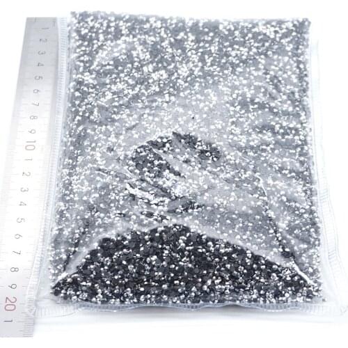 Mine Silver Wholesale Large Bulk Packing High Quality Shiny Stones Size SS6 SS10 SS16 SS20 SS30 Hotfix Rhinestones