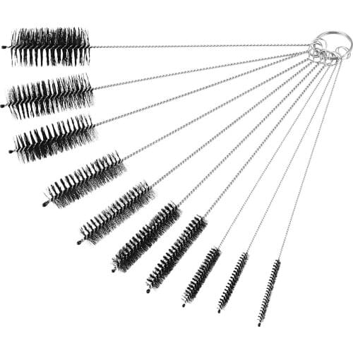 Bottle Brush,Bottle Cleaning Brushes, Cleaning Brush, Cleaner for Narrow Neck Bottles Cups with Hook, Set of 10 pcs