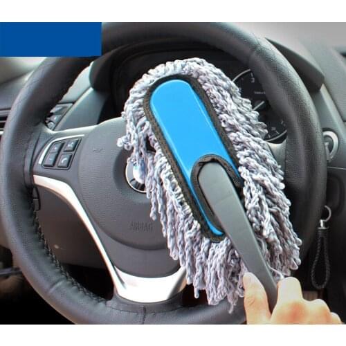 Dust cleaning brush Short handle Car wash tool Nano-wool bristles cleaning Car dashboard steering wheel cleaning auto clean