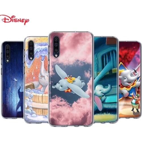 Silicone Cover Cute Baby Dumbo For Samsung Galaxy A90 A80 A70 A70S A60 A50 A40 A30S A20S A20E A10 A10E Phone Case