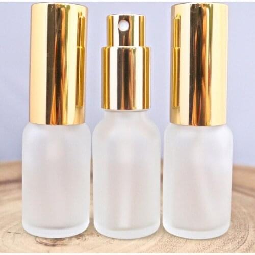 High quality 20ml matte spray fine mist glass bottles wholesale premium perfume glass jar 200pcs