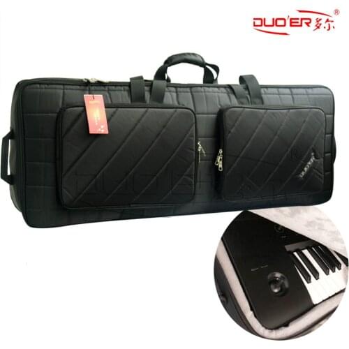 Duoer Electronic Keyboard Bag 61 Keys 76 Keys Keyboard Bags Waterproof Thick Stripe Style Factory Wholesal Customize Bags