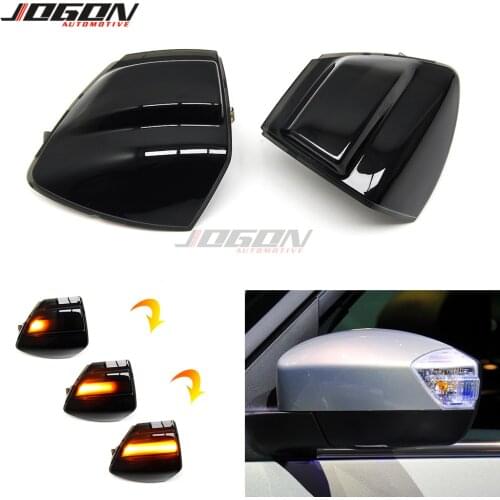 LED Dynamic Turn Signal Light Rearview Side Mirror Sequential Indicator Lamp For Ford S-Max 2007-14 Kuga C394 08-12 C-MAX 11-19