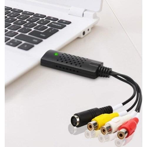 Video Tuner Box Grabber Compatible USB 2.0 Capture Card 1 Channel VCR VHS TV to DVD Converter Video Audio Adapter