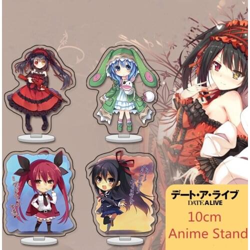 10cm Anime DATE A LIVE Acrylic Stand Model Toys Cute Girl Nightmare Hermit Action Figure Decoration Cosplay DIY Collectible Toys