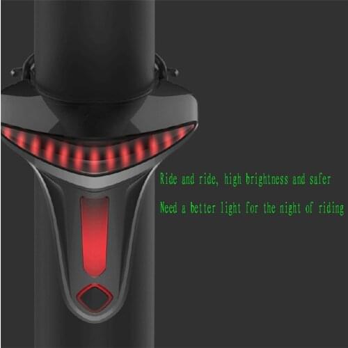 2020 Sensoring Brake Bicycle Tail Light Auto Star Stop USB Bike Lights LED Cycling Taillight Flashlight For Bike Accessories