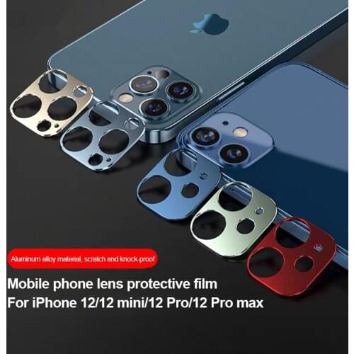 Camera Lens Aluminum Protection Ring For IPhone 12 Pro Max Metal Case Camera Protector For IPhone 12 Mini Case Cover