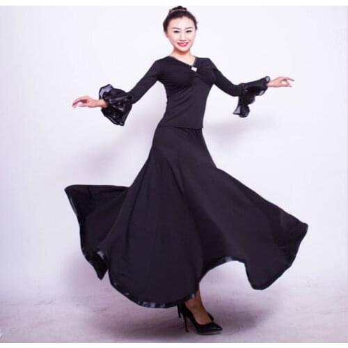 Womens Modern Dance Skirt Flamenco Ballroom Skirts Latin Salsa Ballroom Dance Skirt Dance Wear
