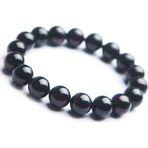 11mm Genuine Natural Sugilite Bracelets For Women Female Stretch Crystal Round Bead Natural Stone Bracelet