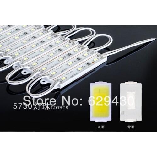 100 X Wholesale Super Bright Led Module Waterproof 12v Smd 5730 3 Leds Warm White Pure White