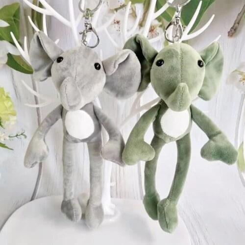 25cm New Cute Stylish Exquisite Long leg Yoga Elephant plush soft doll pendant Keychain baby bag bed decoration christmase gift