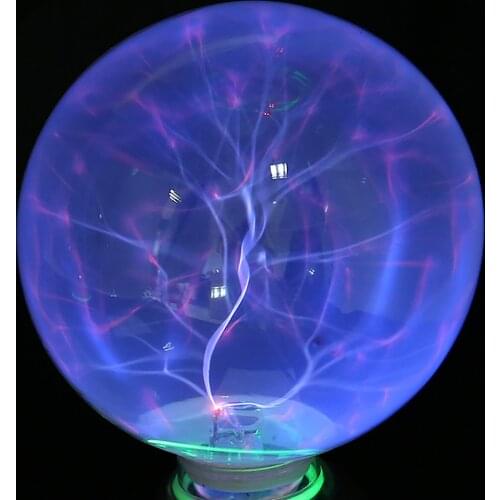 6/8Inch Crystal Lamp Magic Globe Beautiful Lightning Crystal Light Creative Desktop Plasma Ball Sphere