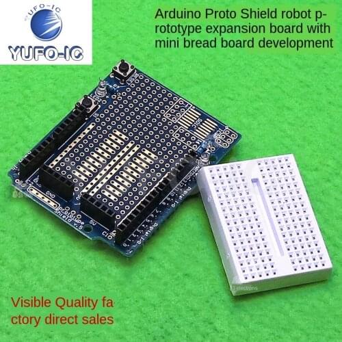Free Ship 1PCS Protoshield Robot Prototype Expansion Board Mini Bread Board Learning Development Board Support Uno R3