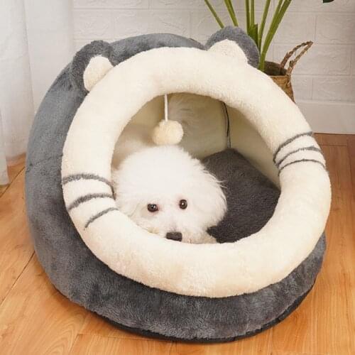 Free Shipping Cat Bed House Kennel Winter Pet Nest Cat House Dog Bed Sofa Warm Dog House Cushion Cat Mat Pet Products Pet Bed