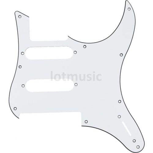 Electric Guitar Guitarra Pickguard Scratch Plate 3Ply Pearl White Black