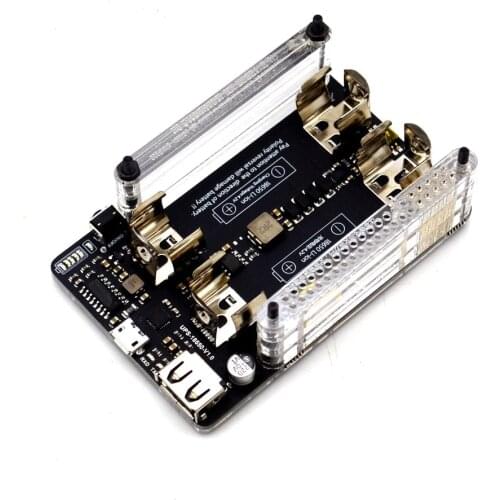 Raspberry Pi 3 Model B+/B UPS Power Extension Board with RTC Measurement 5V Output Serial Port Function 5V 3A+USB Data Cable