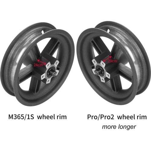 Wheel Rim for Xiaomi M365/1S/Pro/Pro2 Electric Scooter Aluminum Alloy Disc Brake Rim Rear Wheel Hub Wheel Tire Accessories