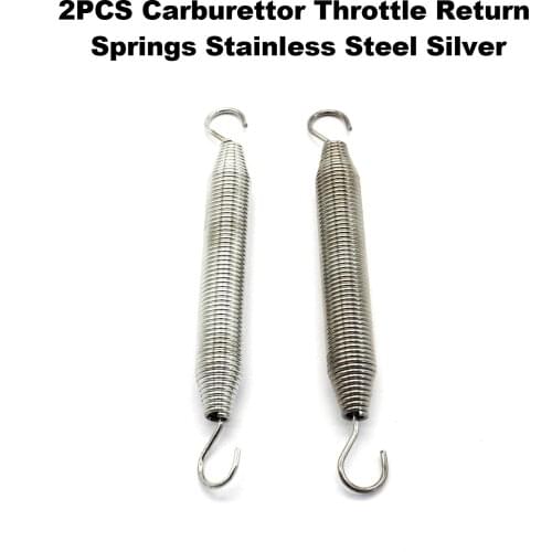 2/pcs Carb Carburettor Throttle Return Spring for Lawn Mower Generator Tractor Fuel Supply System for Carburetor Parts