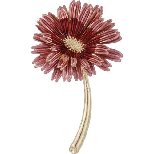 Korea Enamel Daisy Pins Summer Fashion Brooch Women and Men Unisex Brooches Sunflower Accessories Jewelry