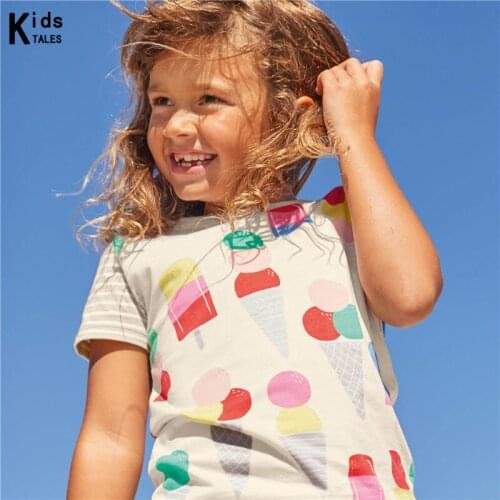 Summer Boys Shirts Cotton Children T-shirts Colored Tops For Girls Short Sleeve Kids Toddler Tees Baby Clothing for 2-6y Cute