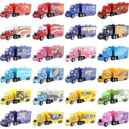 Disney Pixar Cars 2 3 Toy Lightning McQueen Jackson Storm Mack Uncle Truck 1:55 high quality metal Car Model child Birthday Gift