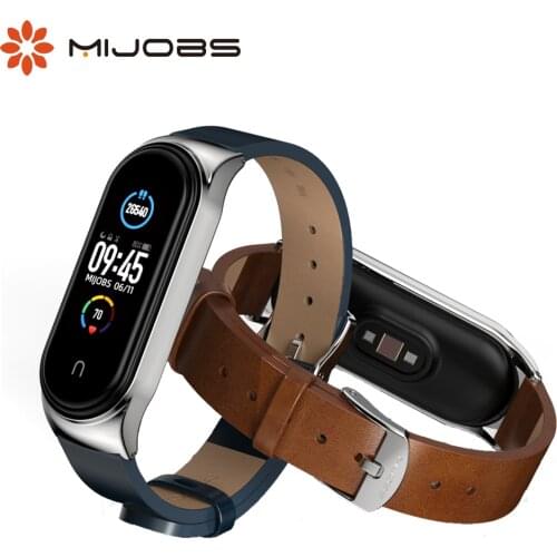 Mi Band 5 Strap PU Leather Correa Bracelet for Xiaomi Mi Smart Band 5 Mi Bend 4 Opaska Mi Band 3 Xiami Miband Wristband Pulseira