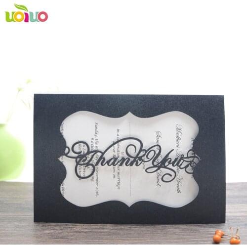 Simple cheap price laser cut greeting cards invitation cards with free name logo