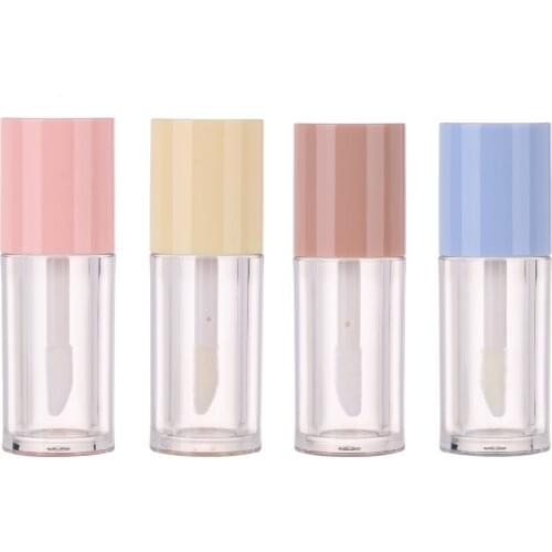 2ml Empty Lip Gloss Tube Diy Transparent Plastic Sample Bottle Liquid Lipstick Container Travel Round Lipgloss Lip Balm Bottles