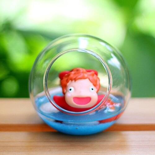 Ponyo On The Cliff Cute Surprise Dolls Noctilucent Fridge Magnet Japan Anime Action Figure Hot Toys For Girls Kids Toys Gifts