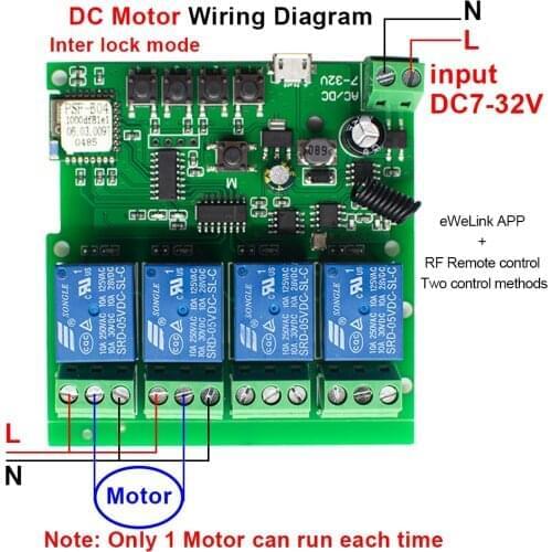 Tuya/Zigbee Smart Relay Automation Switch DC7-32V RF433mhz Receiving 12A Relay Compatible With Alexa Google Assistant