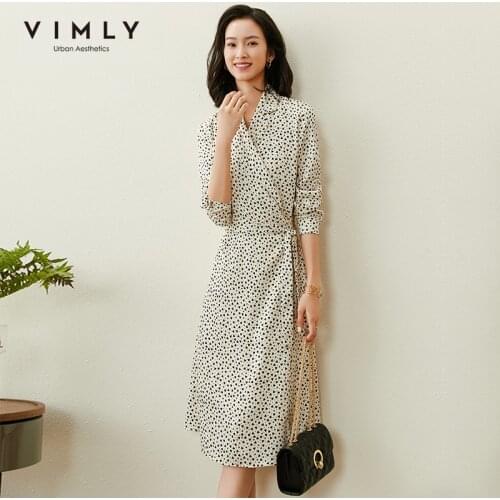 Женские повседневные платья Vimly China At AliExpress