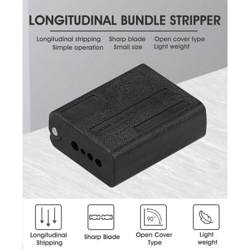 Fiber stripper Open cover type 1.5-3.3mm longitudinal beam pipe opener loose tube cable opener peeler sunroof knife slitter