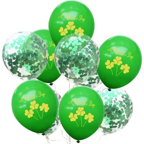 Irish festival theme balloons clover green balloons St. Patricks Day party decoration balloons wedding, birthday party balloons