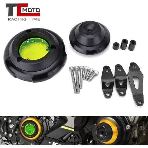 Motorcycle Engine Stator Cover Crash Pad For KAWASAKI NINJA400 NINJA 400 Z400 Z 400 2018 2018-2021 Engine Guard Protection