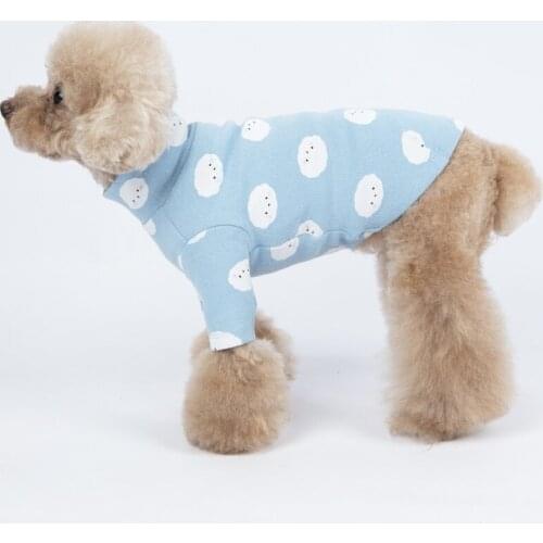 Pets Dogs Clothes Cute Bichon Frise Pattern Shirt For Small Puppy Dogs Poodle French Bulldog Apparel