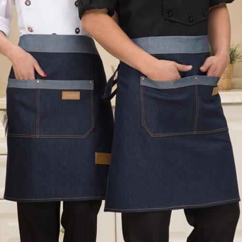 1 piece Unisex Chef apron,Food Cooking sushi Kitchen Work Wear,waitress apron
