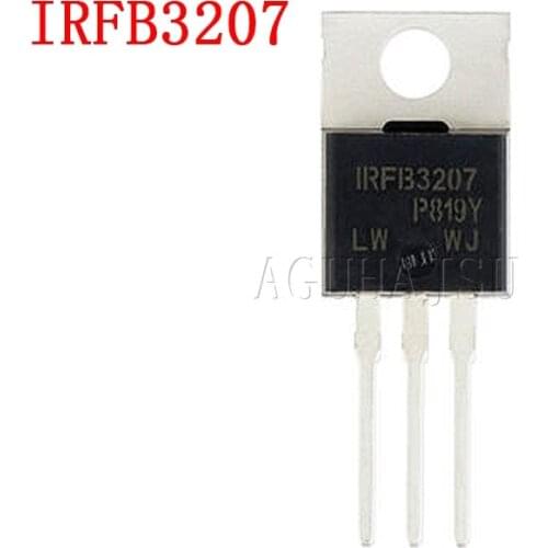 10PCS IRFB3207PBF IRFB3207 3207 TO-220 MOSFET MOSFT 75V 180A 4.5mOhm 180nC New original