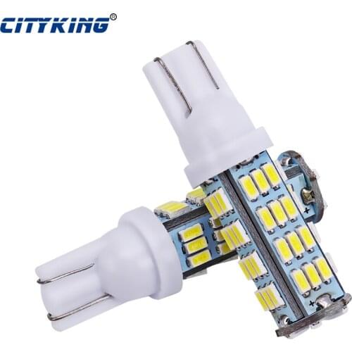 2pcs Car T10 54LED SMD Car Bulb Car Auto LED T10 led Lamp194 W5W led 3014 smd W5W 168 Wedge Door Instrument Side Bulb Lamp
