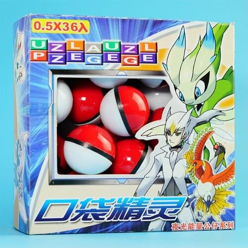 36Pcs Pokemon Blind Box Balls Original Pokémon Toy Balls, Childrens Toy Gift Boxes With Character Models