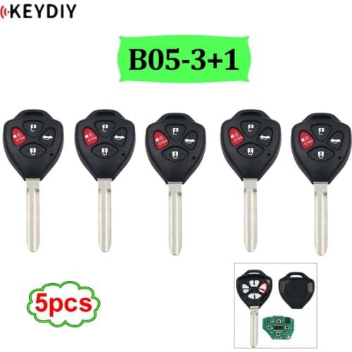 5pcs/lot B05-3+1 B05-4 KD900 URG200 Remote Control 4/3+1 button Key TY Style universal remote key for KD900 URG200 MINI KD KD-X2