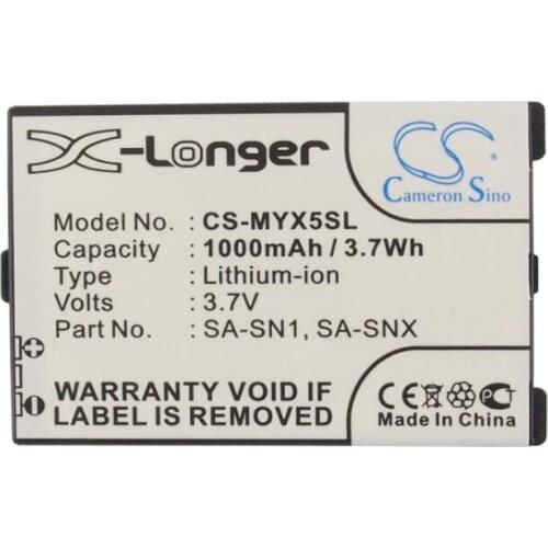 Cameron Sino 1000mAh battery for SAGEM MYX3 MY-X3 MYX3D MYX5 MY-X5 MY-X5M 188973731 251165224 SA-SNX