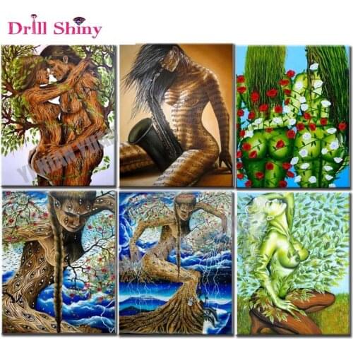 Trees beauty body,art,diy,Square,diamond painting Cross Stitch,Diamond Embroidery,5D,Cartoon,Diamond Mosaic,Picture,Rhinestones
