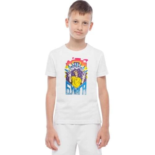 Kids 100% Cotton T Shirts Merch A4 Paper Print Casual Family Clothing Fashion Tops T-shirt Children Adult