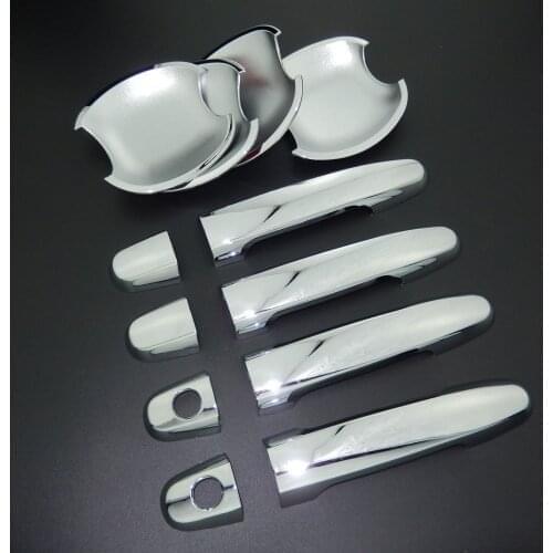 For Toyota Solara 2004-2008 Chrome Door Handle Cover Trim & Door Bowl Cover Car Styling 2005 2006 2007